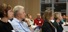 Social Media Breakfast - attentive attendees